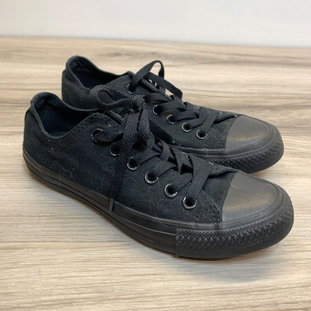 Converse Chuck Taylor All Star Low Top Shoes Sneakers M5039 - Black Womens 6.5